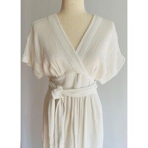 Ezra Crepe Wrap Dress by Hatch, Size 0